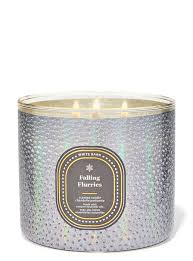 Bath & Body Works - Falling Flurries 3 Wick Candles 414gms