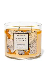 Bath & Body Works Sunshine & Daffodils 3 Wick Candles 414gms