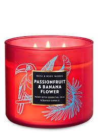 Bath & Body Works Passionfruit & Banana Flower 3 Wick Candles 414gms