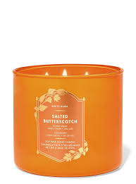 Bath & Body Works Salted Butterscotch 3 Wick Candles 414gms