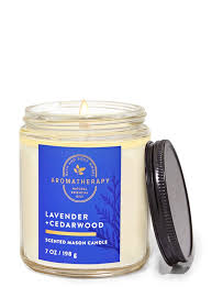 Bath & Body Works - Lavendar Cedarwood Single Wick Candles 198g