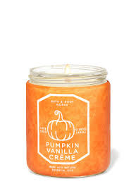 Bath & Body Works - Pumpkin Vanilla Creme Single Wick Candles 198g