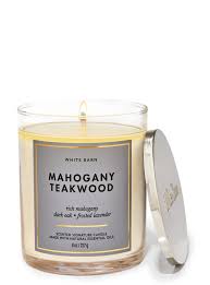 Bath & Body Works - Mahogany Teakwood Single Wick Candles 198g