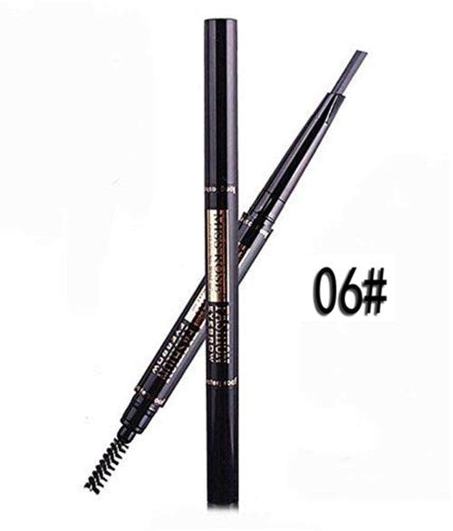Miss Rose - 2 In 1 Double Head Long Lasting Waterproof Eye Brow Pencil & Brush 0.2g-06