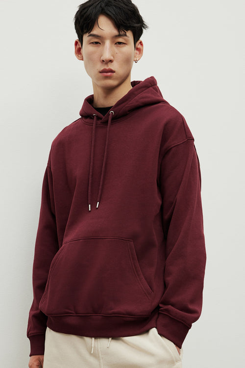 Vybe - Men Basic Hoodie - Maroon