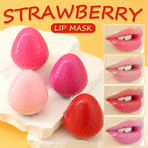 Miss Beauty 3 Pc Makeup Magic Hydrating & Moisturizing Strawberry Lip Balm