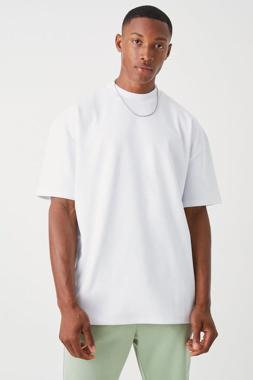 Vybe - Premium Drop Shoulder Tee For Men - White
