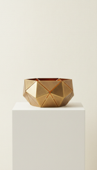 Brass Geometric Heritage Decor Bowl