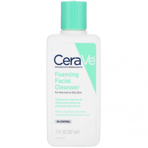 Cerave- Foaming Facial Cleanser For Normal To Oily Skin, 87ml