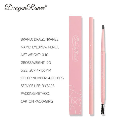 Dragon Ranee - 2in1 Natural Waterproof Smooth For Outlining Eyebrow Pencil