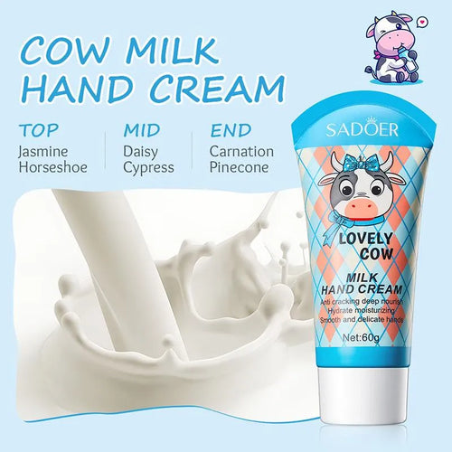 Sadoer - Sadoer Lovely Cow Milk Hand Cream Moisturizing