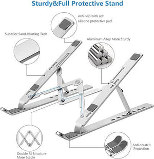 USB Type-C 8 -in-1 Hub with Adjustable Laptop Stand