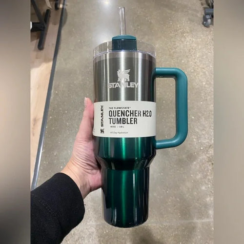 Home.co - Stanley Quencher H2.0 Tumbler 40 Oz - Pine Gradient Green