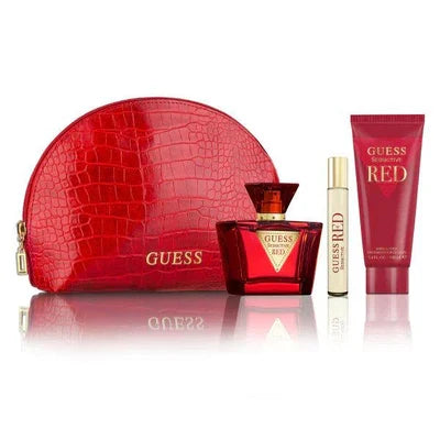 Gift Set - Guess Seductive Red Women Set Edt 75ml+15ml Travel Spray+100ml Bl
