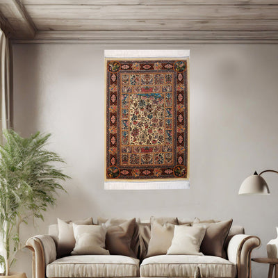 Supreme Fine Persian Silk Rug 2.5x4 Ft