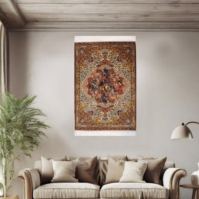 Supreme Fine Persian Silk Rug 2.5x4 Ft