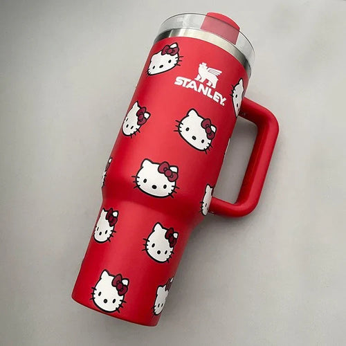 Home.co - Stanley Quencher H2.0 Tumbler 40 Oz - Hello Kitty Edition - Red