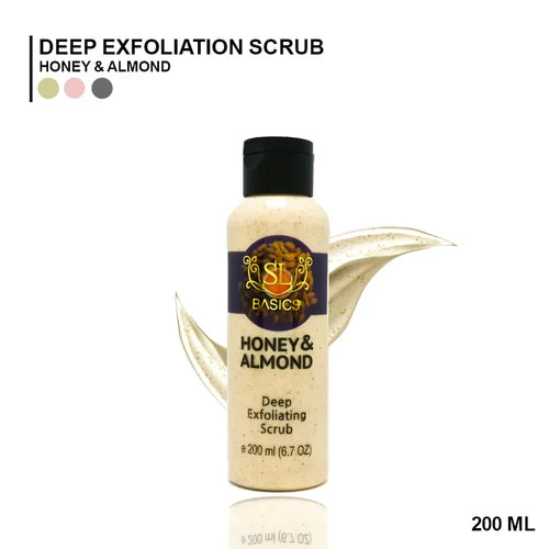 Sl Basics - Honey & Almond Scrub Bottle - 200ml
