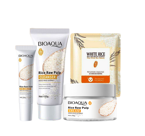 S.(bqy7970pack Of 4 Bioaqua Glow & Glowing Rice Skincare Serie6,bqy83840,bqy83895,hc6321)