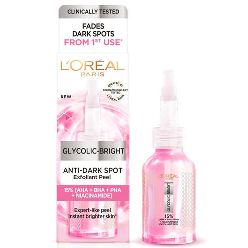 L'oreal Paris - Glycolic Bright Anti Dark Spot Exfoliant Peel 25ml.