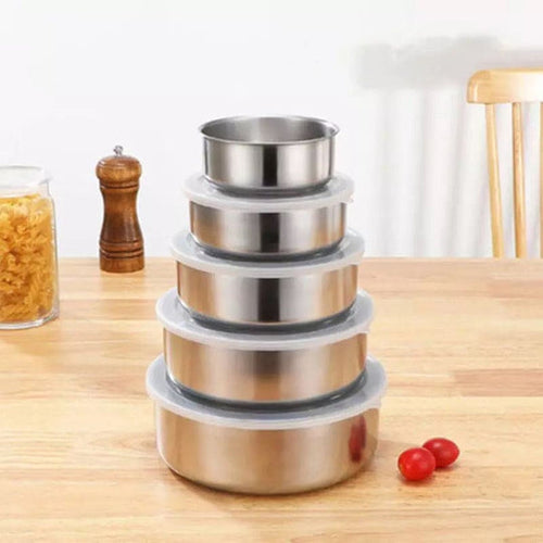 Home.co - 5pcs Stainless Steel Bowl Set