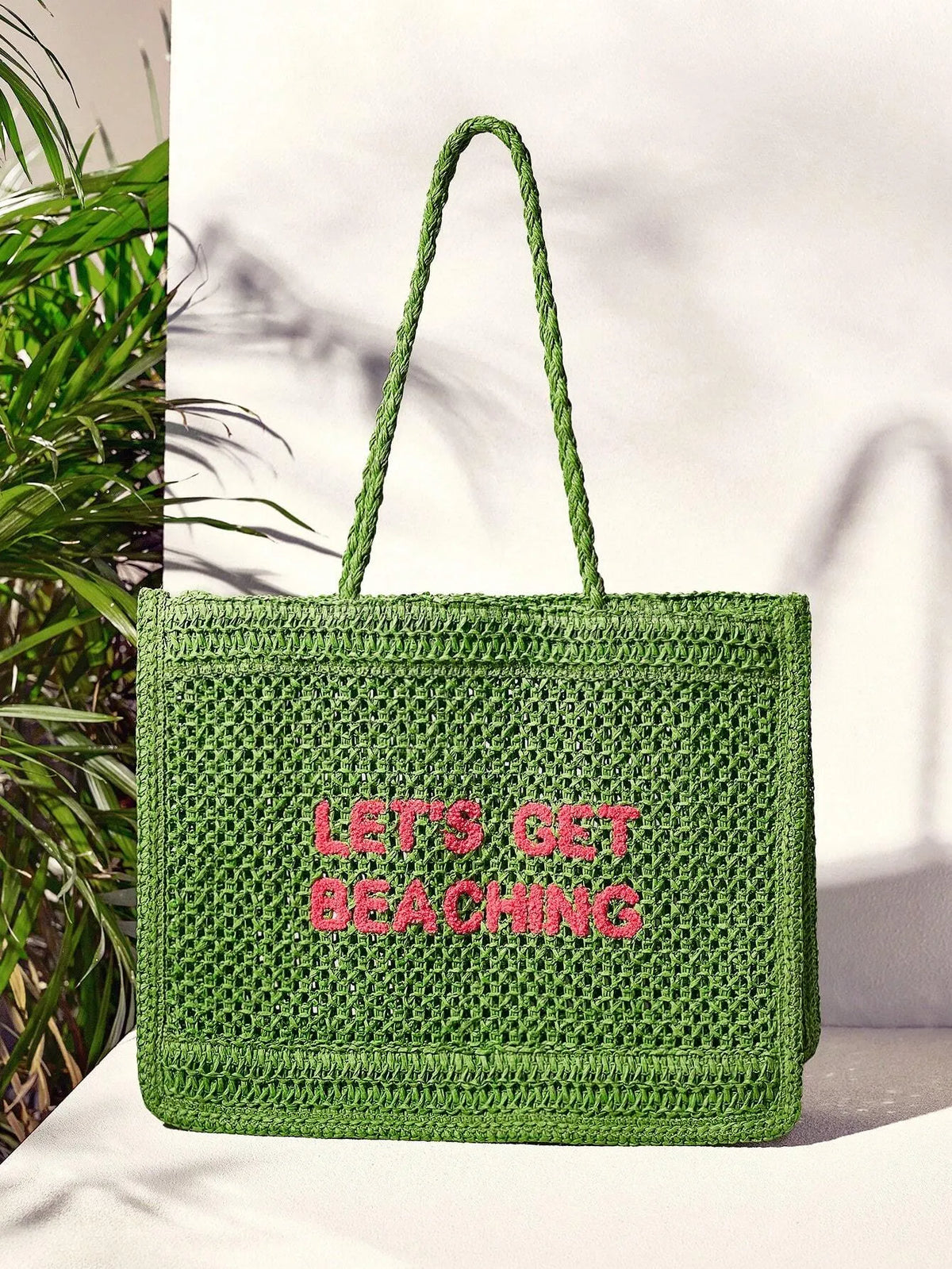 Shein - Shecarry Women's Summer Fashionable Crocheted Tote Bag