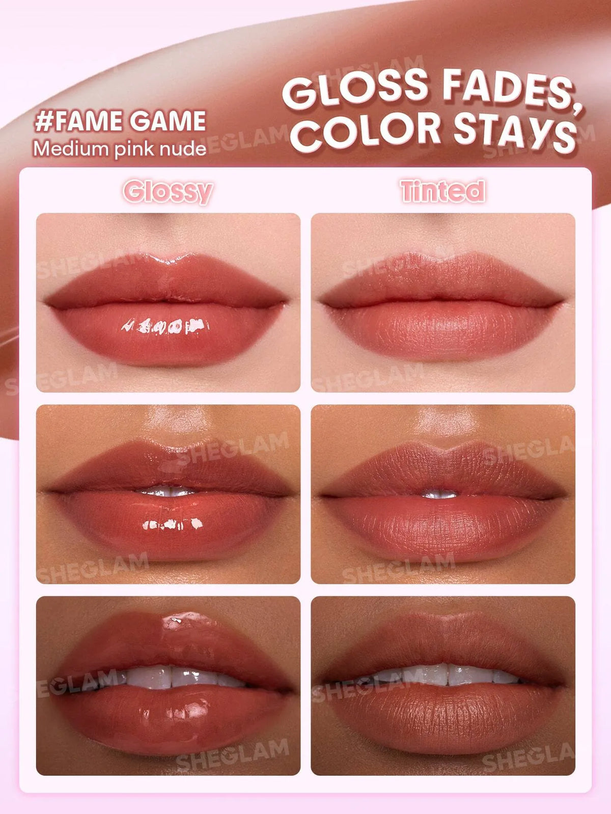 Shein Sheglam - Glazed & Locked Glossy Lip Tint