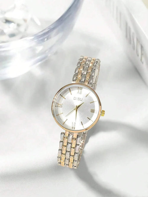 Shein - 1pc Fashionable Simple Classic Quartz Bracelet Watch