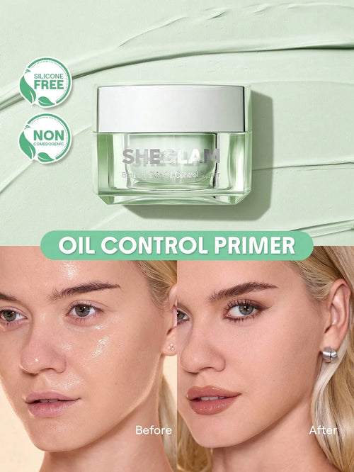 Shein Sheglam - Birthday Skin Oil-control Primer - Green