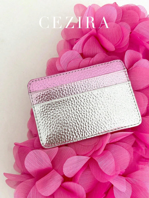 Shein - Cezira 1pc Metal Colorful Pu Leather Minimalist Wallet