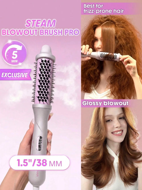 Shein Sheglam - Hair Hydra Shot Steam Blowout Brush Pro 1.5"/38mm - Eu Plug