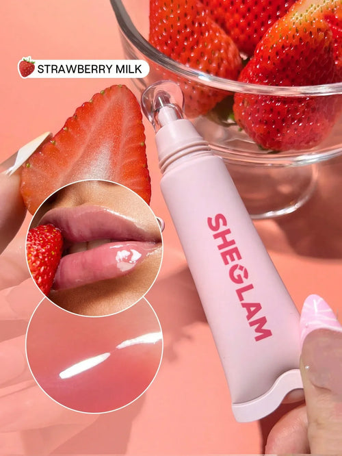 Shein Sheglam - Crystal Glaze Moisturizing Lip Care-strawberry Milk