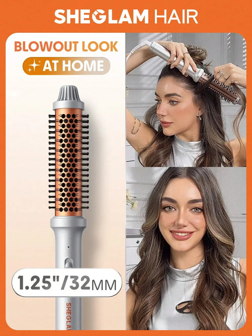 Shein Sheglam - Hair It - Curl Thermal Blowout Brush 32mm Uk Plug