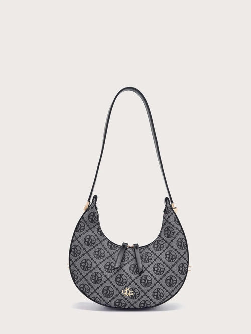 Shein - Dk Dkmg Vanessamay&dkmg 1pc Mother's Day Luxury Style Printed Crescent Bag
