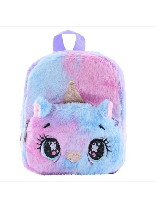 Shein - Cute Mini Unicorn Cartoon Plush Backpack
