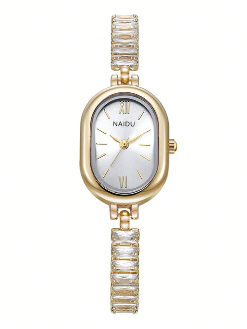 Shein - 1pc Women S Fashionable Quartz Wrist Watch Versatile For Everyday Wear