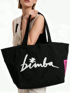 Shein - New Fashion Slouchy Large Capacity Letter Pattern Design Shopping Bag