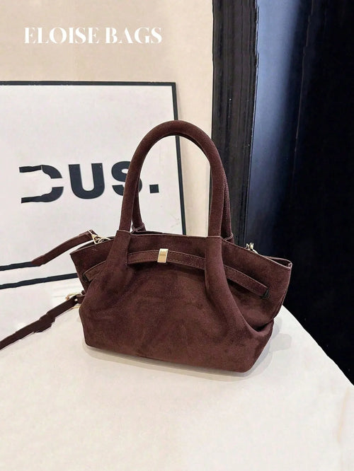 Shein - New Vintage Fashion Pleated Small Tote Bag
