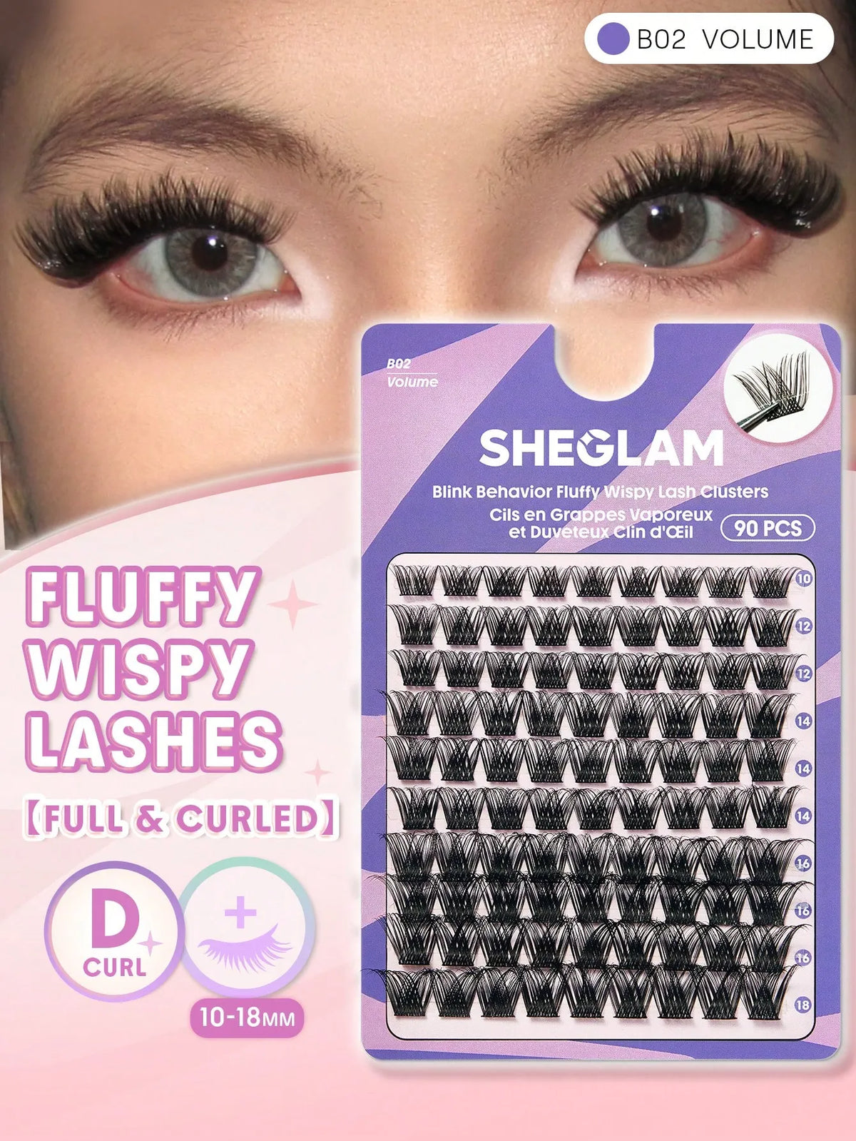Shein Sheglam - Blink Behavior Fluffy Wispy Lash Clusters