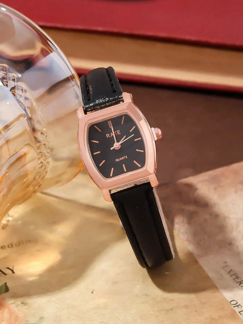 Shein - 1pc Vintage Style Women's Watch, High-quality Student Petite Dial Quartz Watch