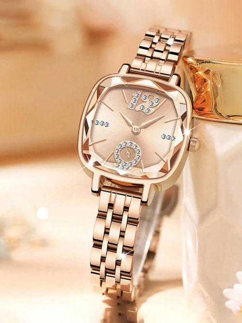Shein - 1pc/set, Lightweight, Luxurious And Elegant Women's Quartz Watch