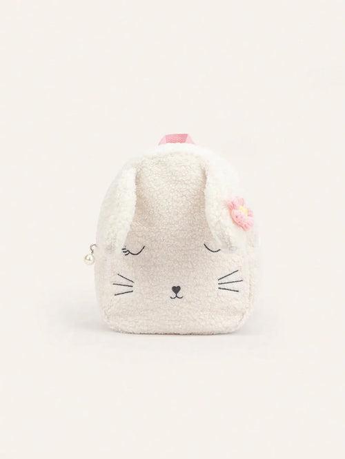 Shein - White Bunny Cute Small Backpack