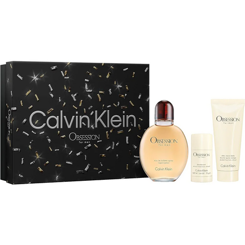 Calvin Klein - Obsession Men 3s Set (edt 125ml+ A/s 100ml+ Stick 75g)