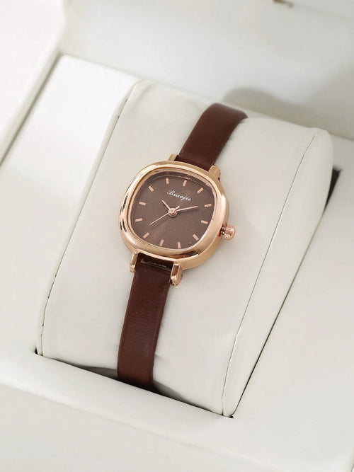 Shein - 1pc Vintage Style Women's Watch, High-quality Student Watch, Small Dial