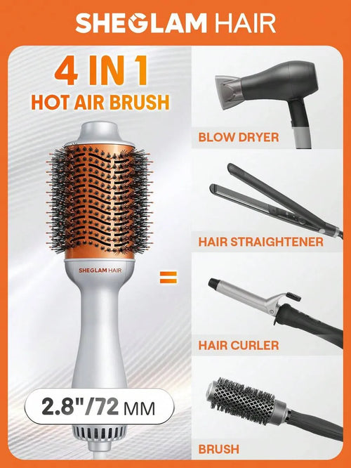 Shein Sheglam - Hair Blowout Bliss Volumizing Hot Air Brush Uk Plug