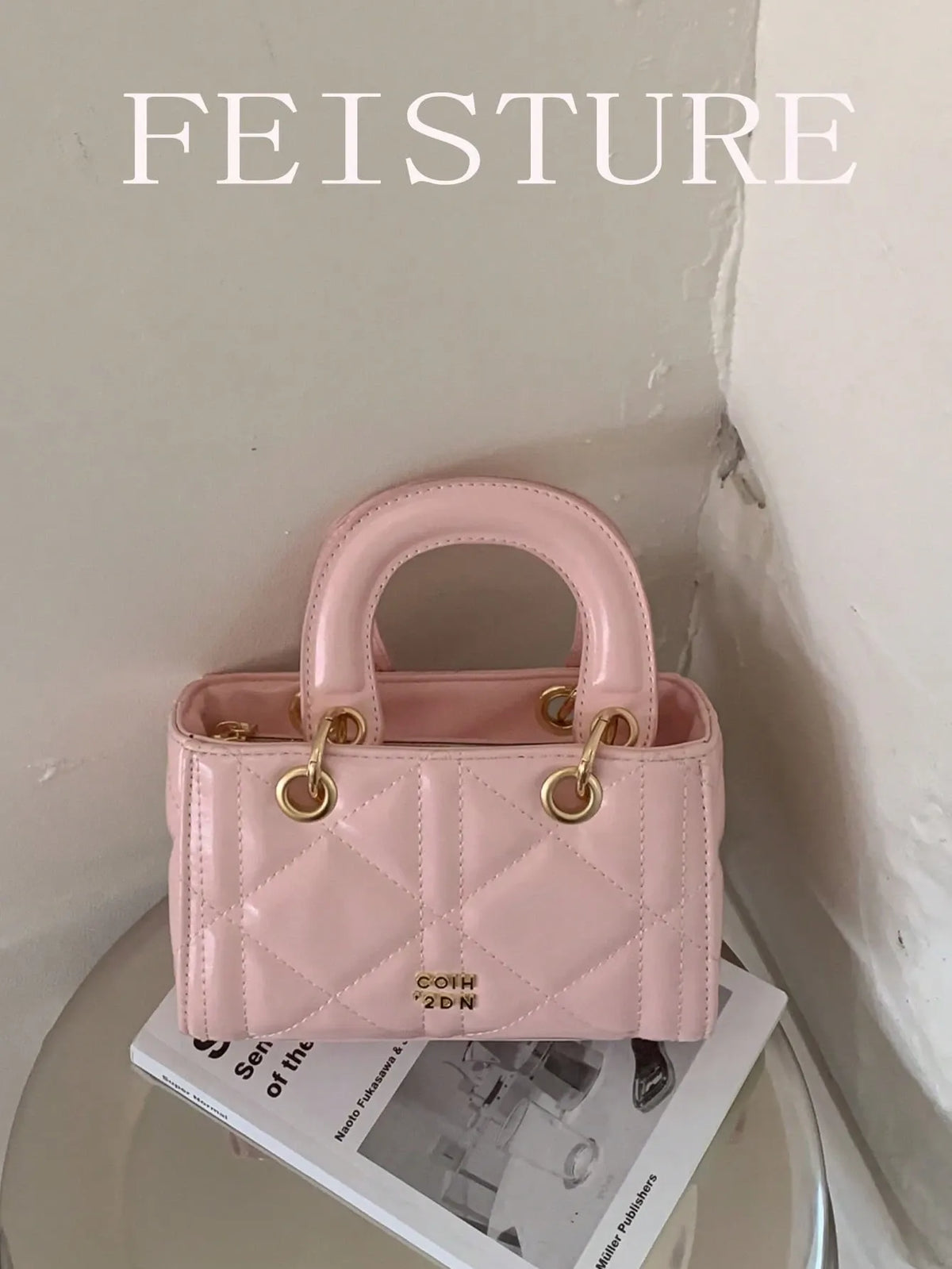 Shein - Pc Leather Rhombus Pattern Mini Handbag, Casual Party Women Shoulder Crossbody Bag