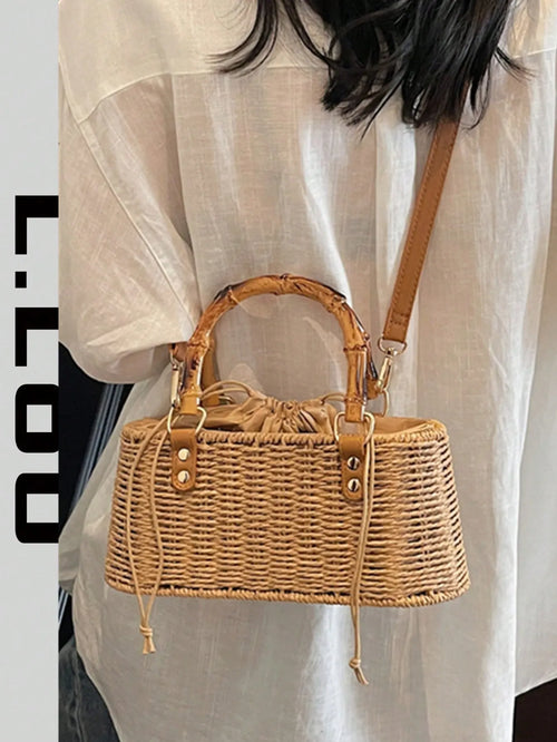 Shein - 2026 Summer New Woven Handbag For Women