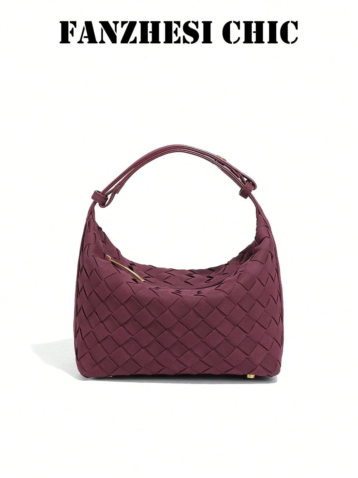 Shein - New Matte Woven Lunch Bag