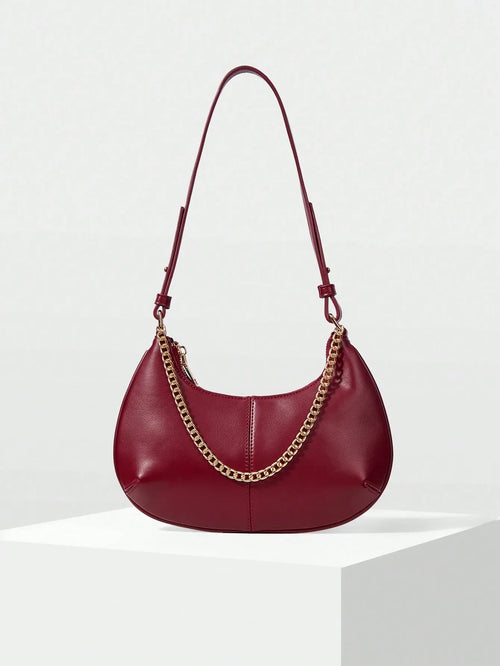 Shein - Motf Women Shoulder Bag Retro - Burgundy