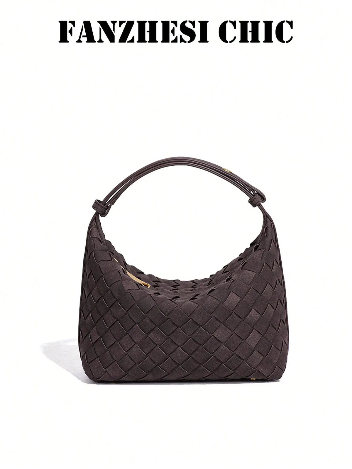 Shein - New Matte Woven Lunch Bag